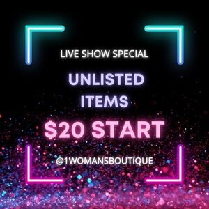 Live Show Special Unlisted Items